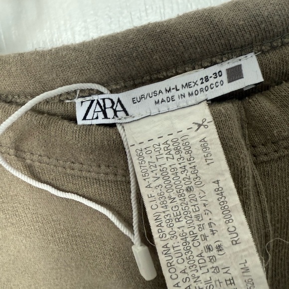 Zara Green Raglan Polo Crop Top - Picture 4 of 6